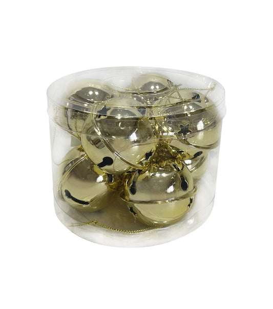 Jingle Bells (8 pack) - 50mm - Gold - Tampa Home & Garden Store