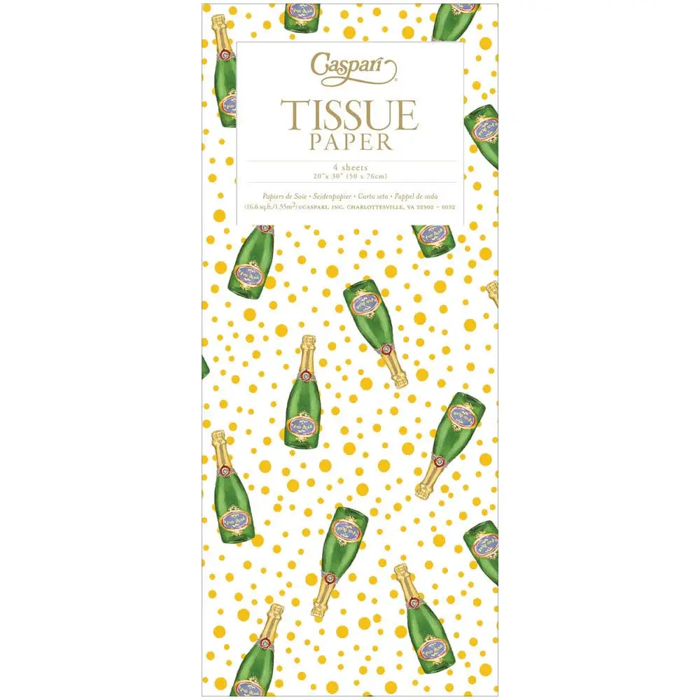 Sparkling tissue paper with gold dots, 4 sheets, The Country Christmas Loft on Tampa Home & Garden Store