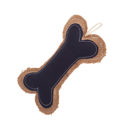 Country Living Jean Leather-Jute Bone Pillow Dog Chew Toy – Durable, Safe and Non-Toxic - Tampa Home & Garden Store
