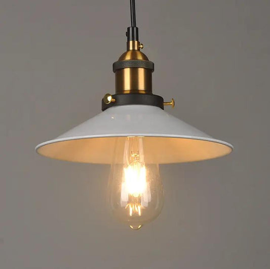 Decorbites Little Black Dress Chandelier pendant with brass hardware and white shade on Tampa Home & Garden Store