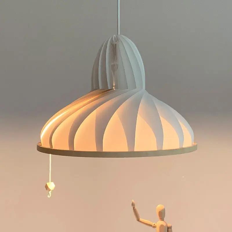 Origami Lamp with Lampshade, white folded-panel chandelier for living room on Tampa Home & Garden Store