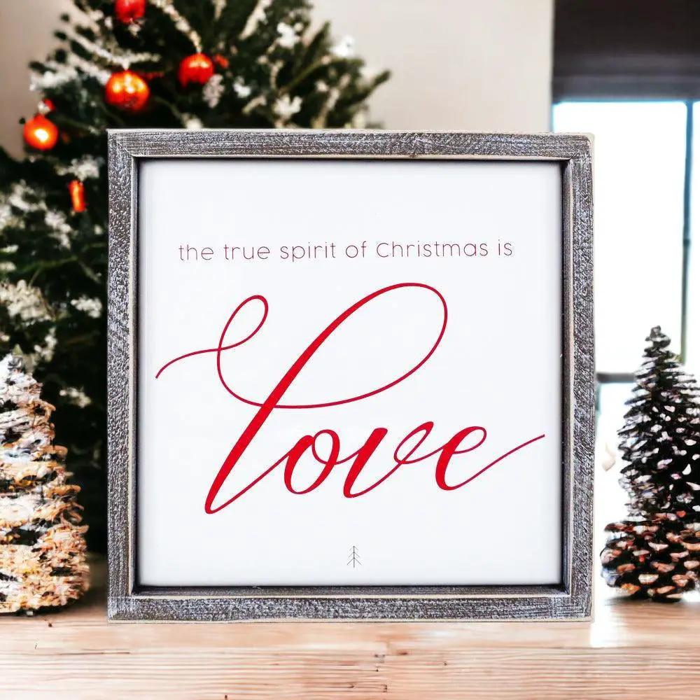 True Spirit Christmas Sign of Love Wall Decor