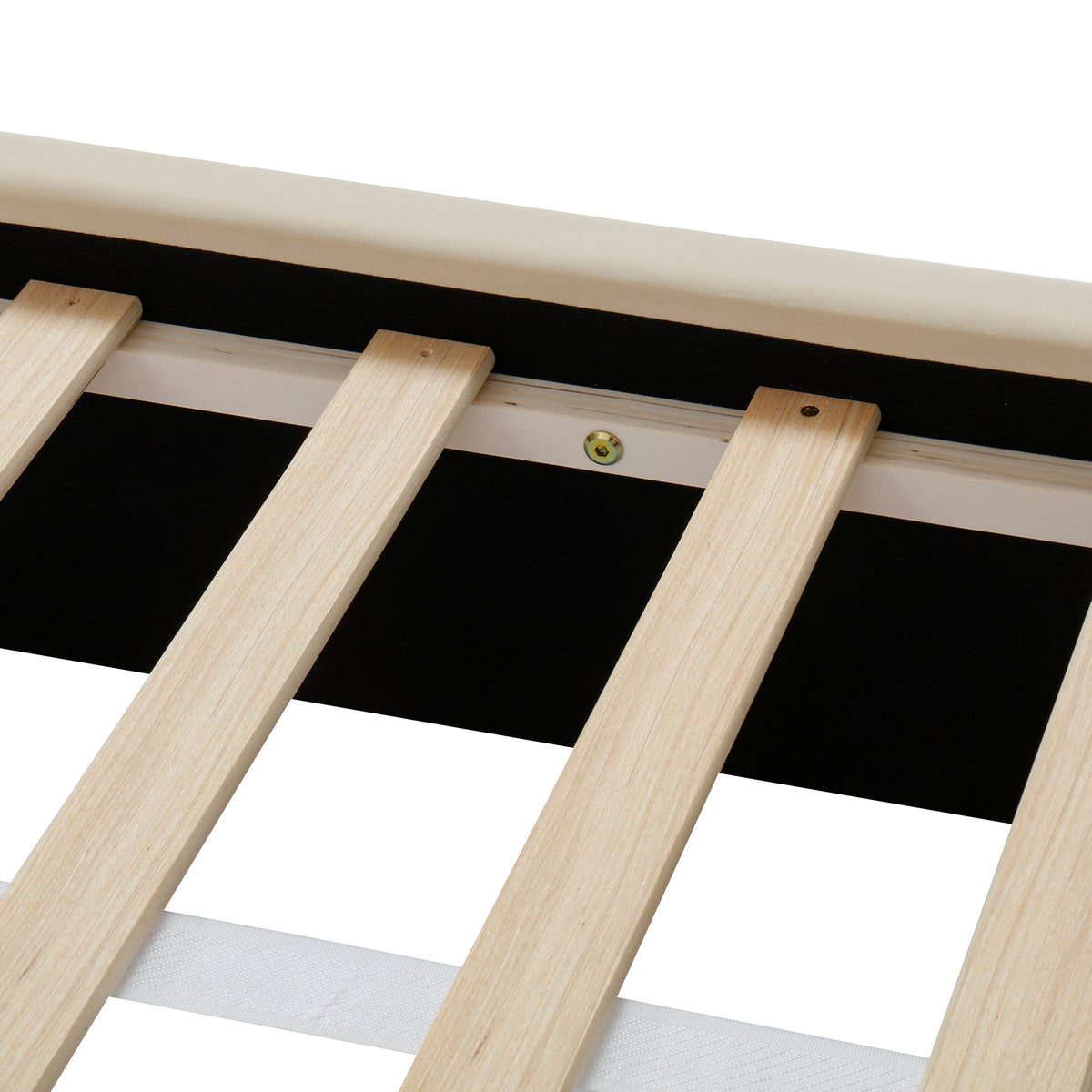 Queen Upholstered Platform Bed with Soft Lights