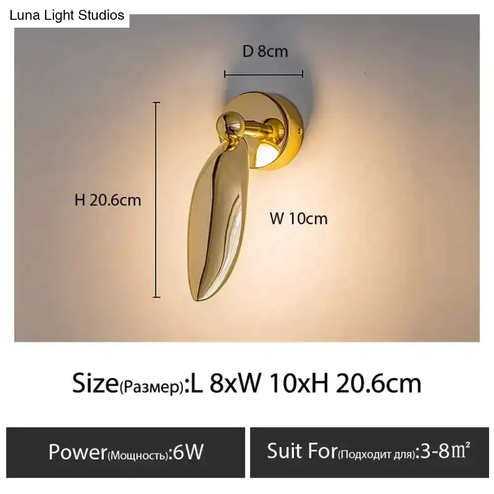 Luxury Seagull Wall Lamp for Bedroom Living Room