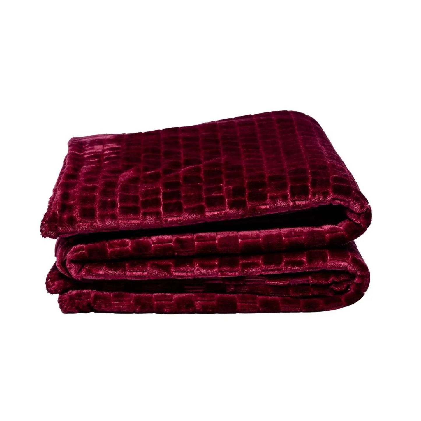 Family Textured Luxury Sherpa Pet Blanket burgundy plush American Pet Supplies on Tampa Home & Garden Store
