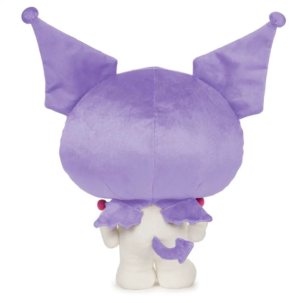Kuromi plush toy with jester hat, purple body, back view, 9.5-inch stuffed animal on Tampa Home & Garden Store