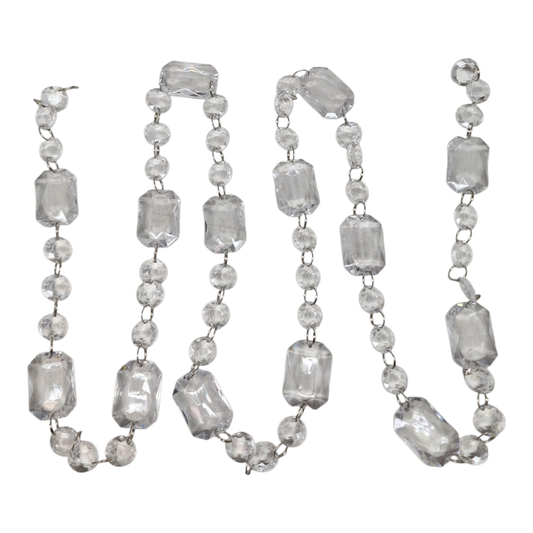 Clear Acrylic Bead Garland - 72" - Tampa Home & Garden Store