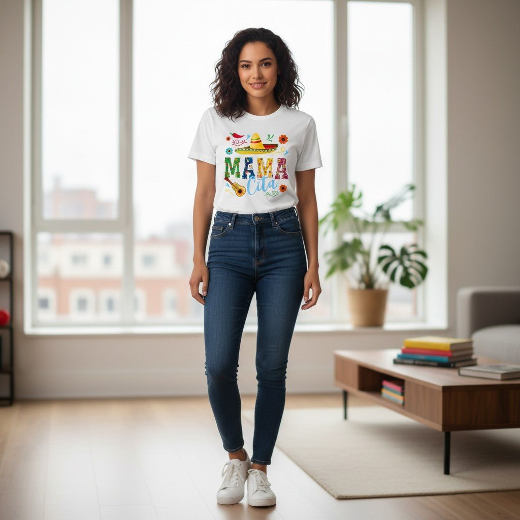 Mamacita Soft Cotton Fiesta Tee for Mom or Dad