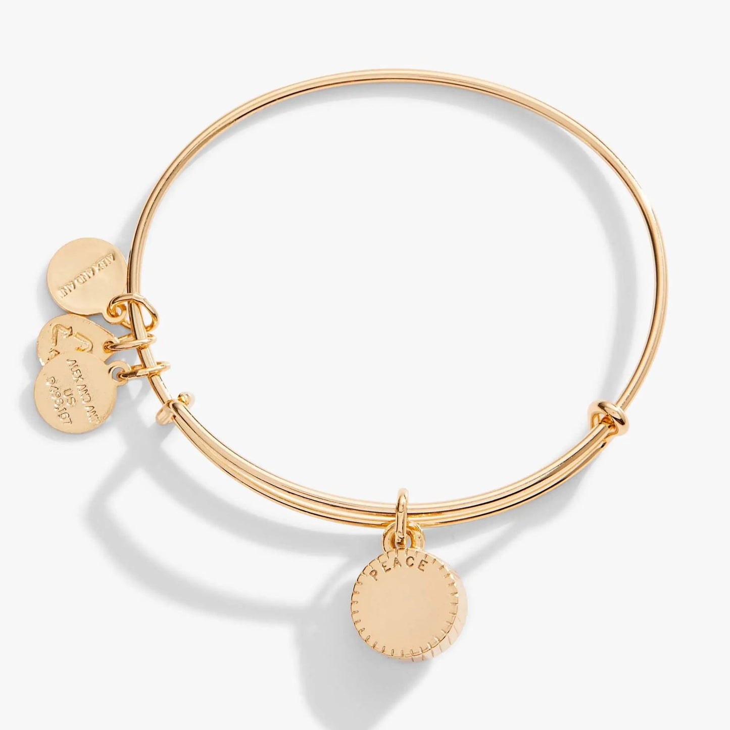 March Birthstone Aquamarine Charm Bangle Set