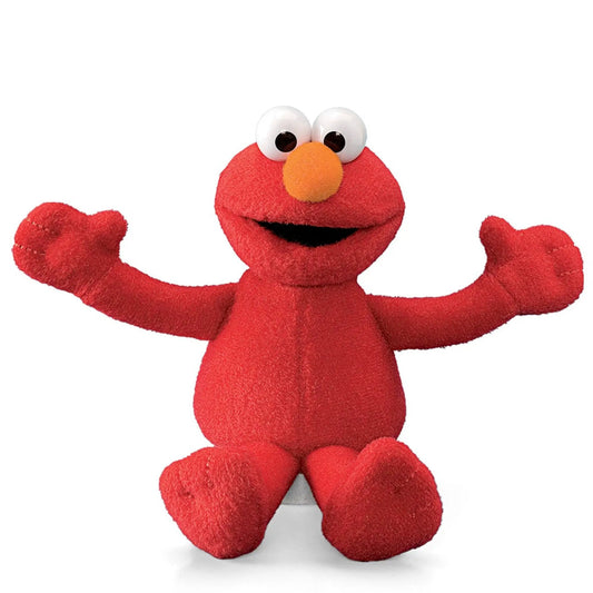 Sesame Street Elmo plush beanbag toy with red fuzzy fabric and orange nose on Tampa Home & Garden Store