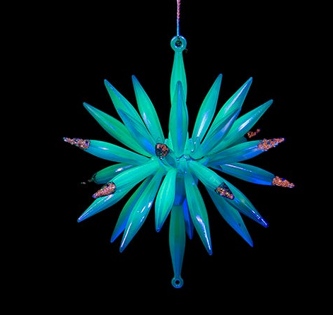 Glow In the Dark Starburst Ornament - - Tampa Home & Garden Store
