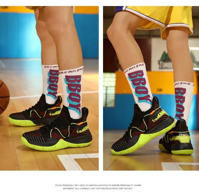 Men's Breathable Basketball Shoes High Top