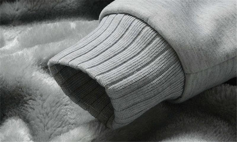 Men's hoodie sleeve cuff gray ribbed knit on Tampa Home & Garden Store