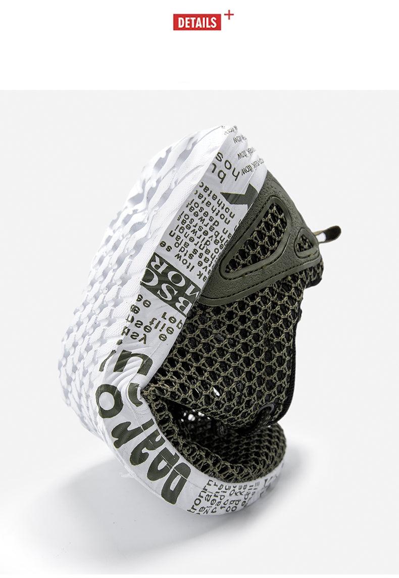 Mens Stevvex water shoes, black breathable mesh upper, quick-dry with white textured sole on Tampa Home & Garden Store