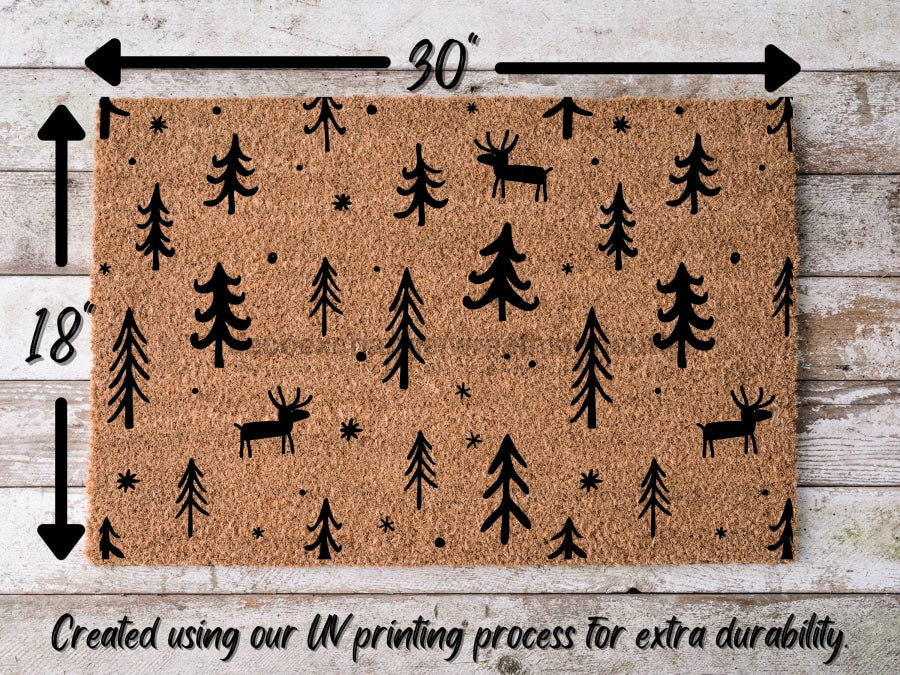 Paillasson Joyeux Noël | Paillasson de Noël | Décoration d'hiver | Paillasson de bienvenue | Paillasson de vacances | Décoration d'hiver | Cadeau de Noël