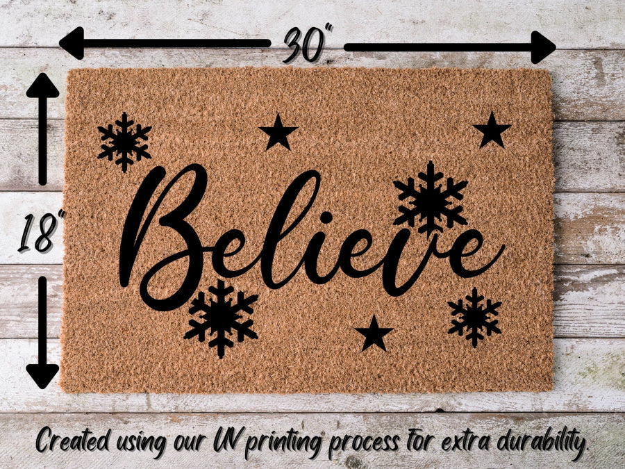 Paillasson Joyeux Noël | Paillasson de Noël Hippo | Décoration d'hiver | Paillasson de bienvenue | Paillasson de vacances | Décoration d'hiver | Cadeau de Noël