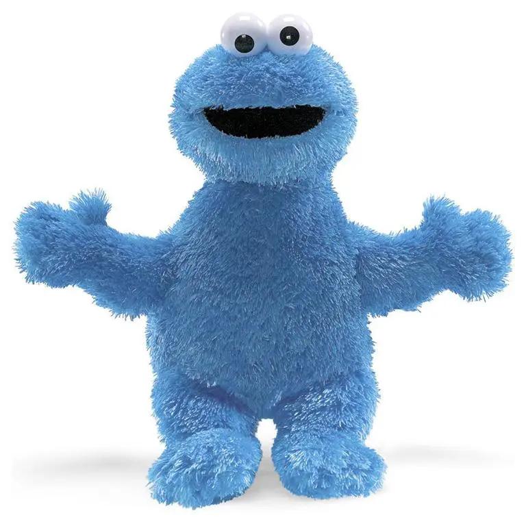 Sesame Street Cookie Monster plush, blue fuzzy 12-inch stuffed animal on Tampa Home & Garden Store