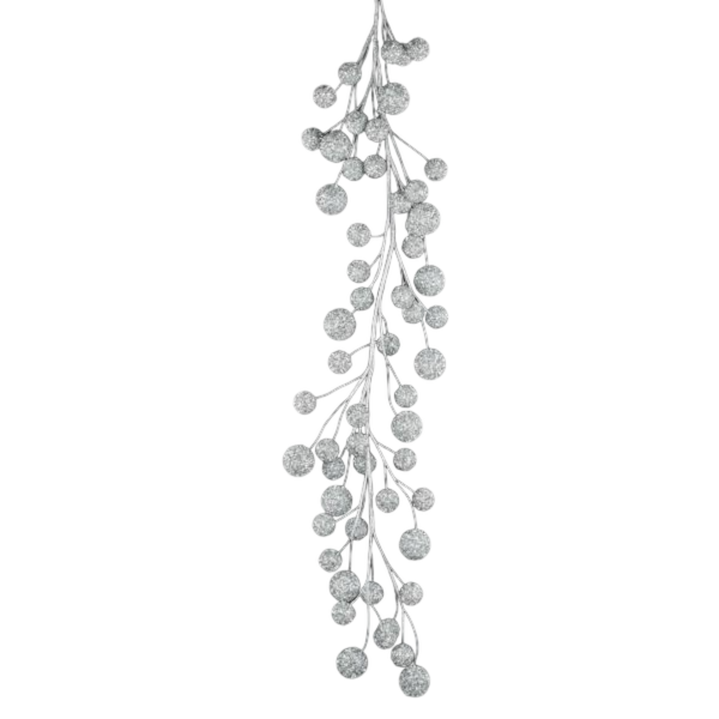 Silver Glitter Foil Ball Garland Christmas decor by The Country Christmas Loft on Tampa Home & Garden Store