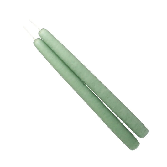 Mole Hollow Taper Pair Candles Misty Green, 2 pcs on Tampa Home & Garden Store