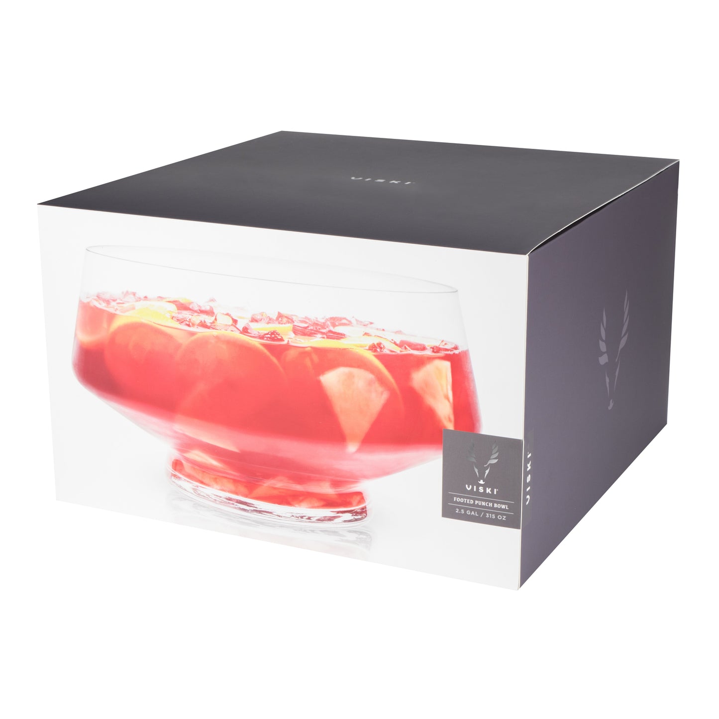 Heavy Base Raye Glass Punch Bowl and Centerpiece