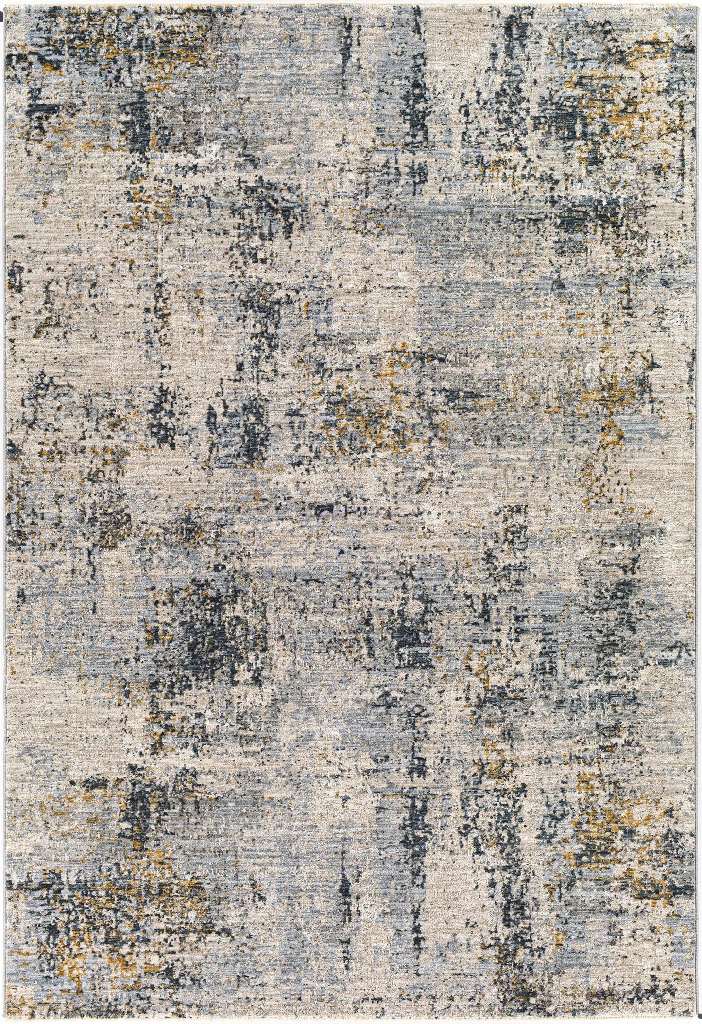 Montreat Luxe Rug in Cream and Teal by Boutique Rugs with abstract pattern on Tampa Home & Garden Store