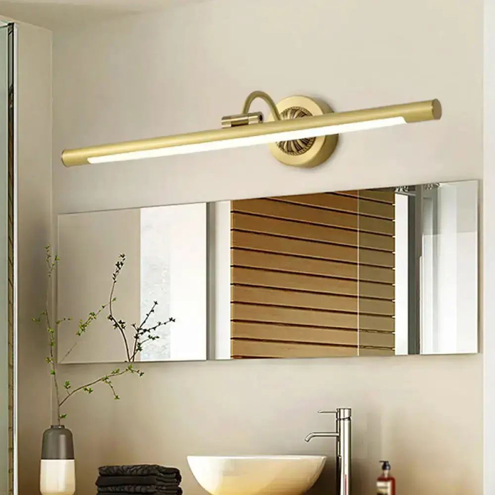 Modern Black and Gold Dressing Table Wall Light