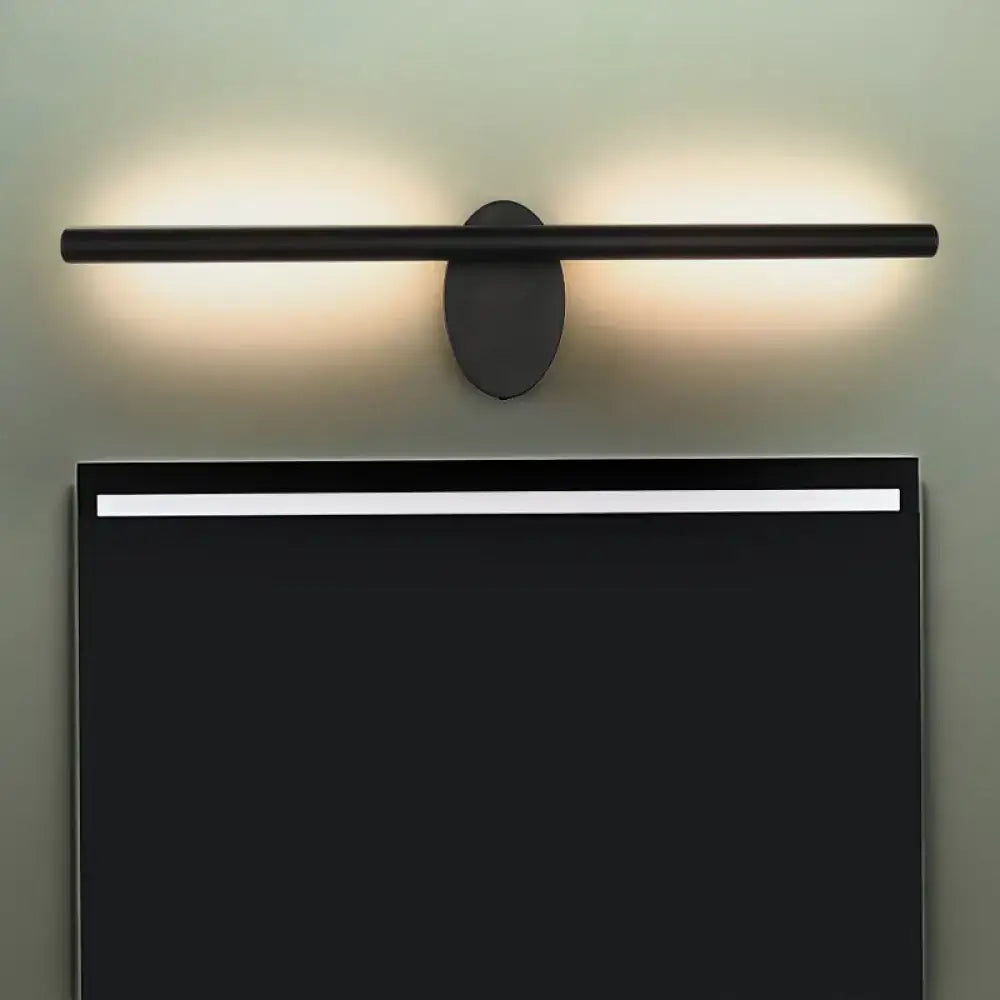 Black acrylic bathroom sconce by Decorbites, horizontal bar wall light on Tampa Home & Garden Store