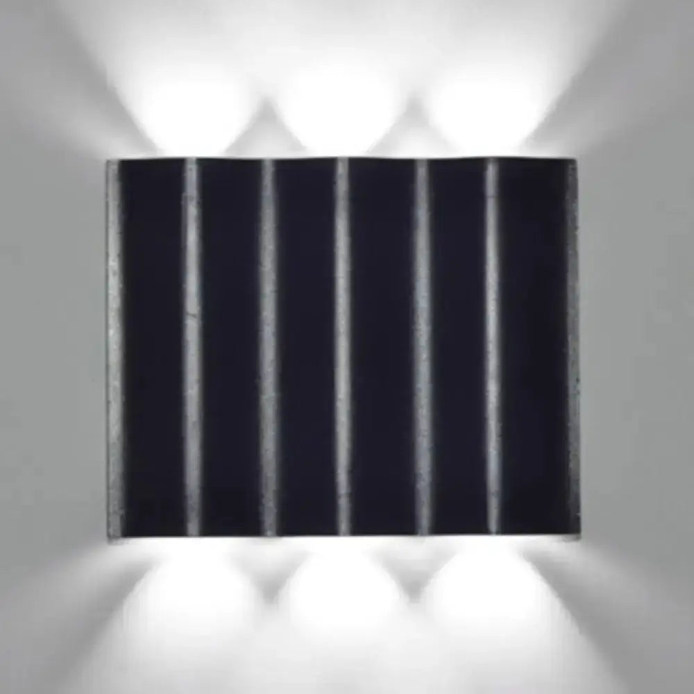 Modern Black Wavy Wall Washer Lamp Porch Lighting