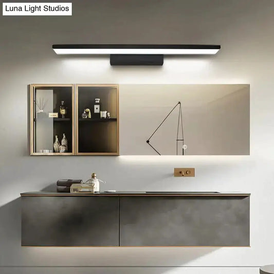 LED wall light bathroom fixture black and white 110–120V by Decorbites above a vanity on Tampa Home & Garden Store