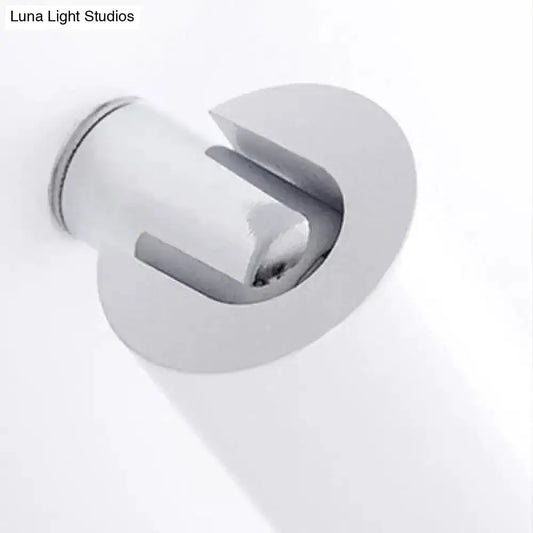 Wall lamp LED sconce in black and white metal with polished chrome accents by Decorbites on Tampa Home & Garden Store