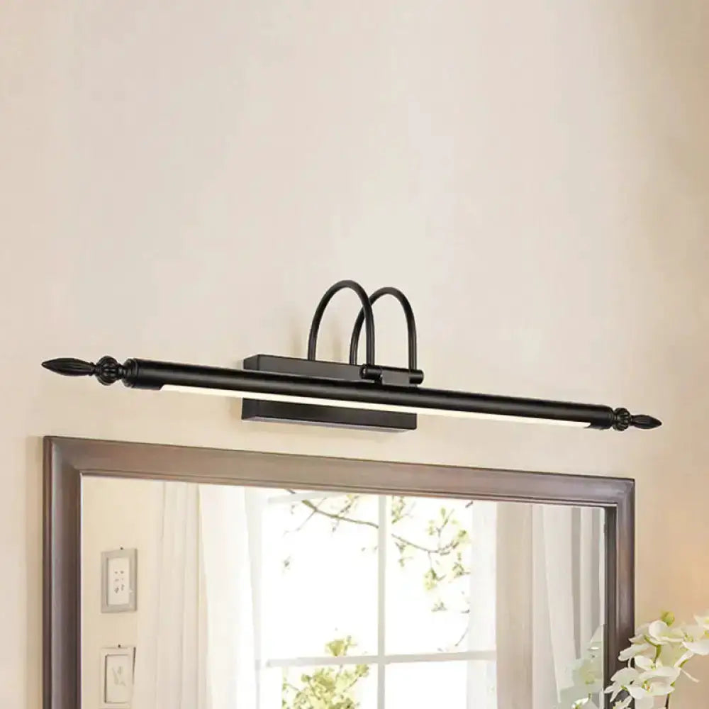 Decorbites modern black LED vanity lighting bar for bathroom above mirror on Tampa Home & Garden Store