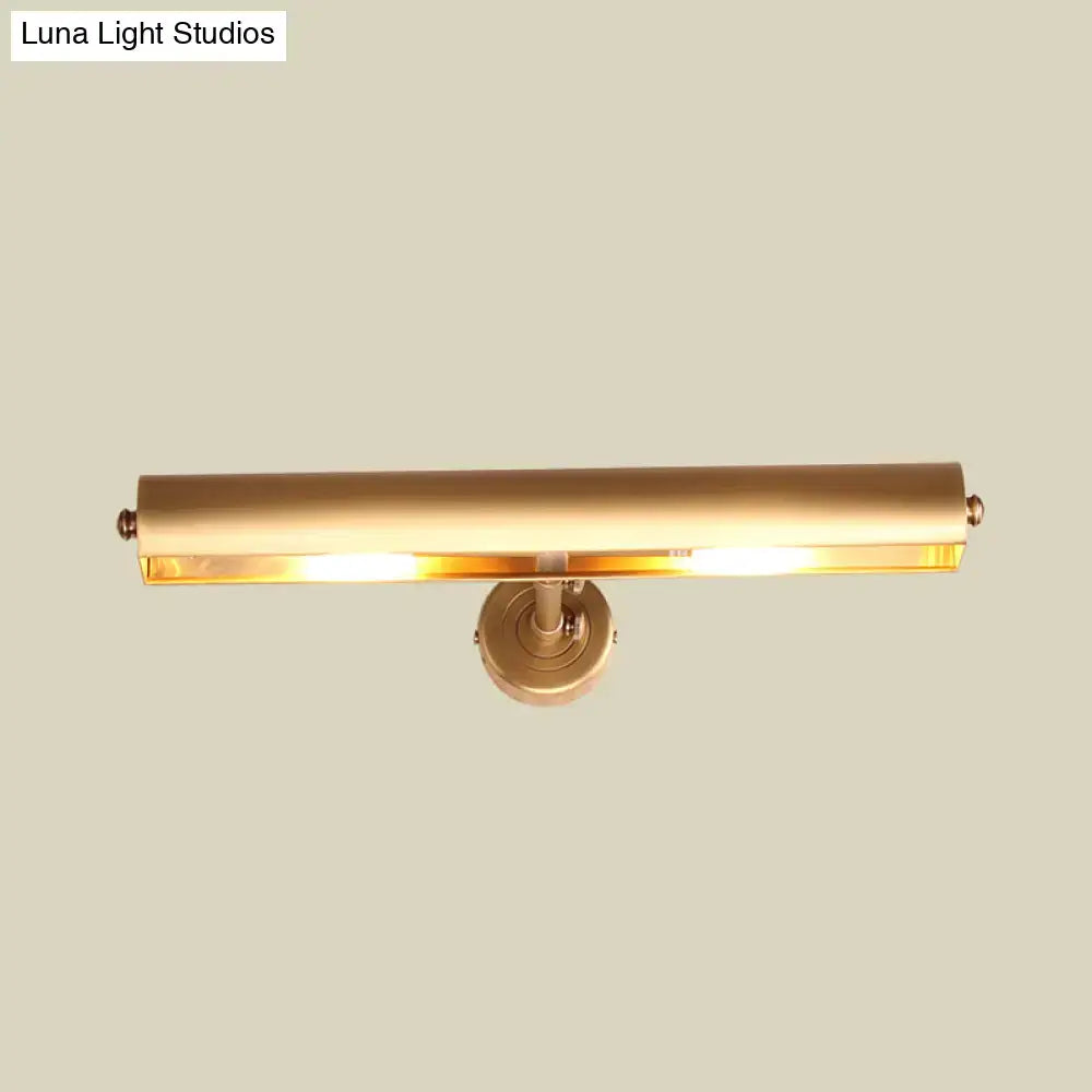Brass adjustable vanity sconce by Decorbites, wall-mount cylindrical bar light on Tampa Home & Garden Store
