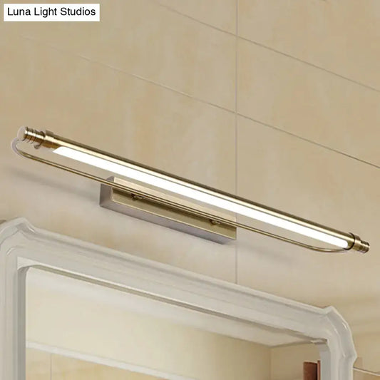 16"/21" Tubed Vanity Light Fixture in Bronze with LED Metal and Acrylic Design – Warm/White Lighting - Tampa Home & Garden Store