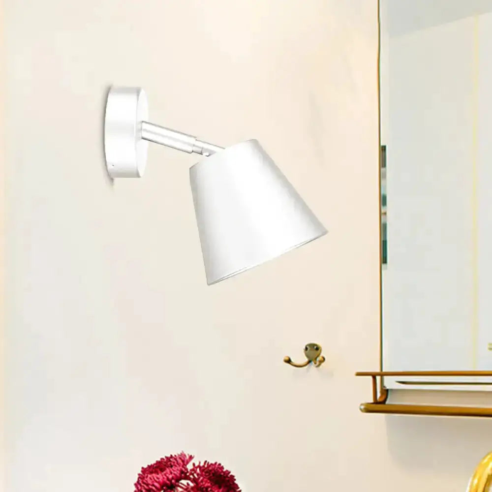 Tapered LED Bathroom Wall Sconce white chrome finish by Decorbites on Tampa Home & Garden Store
