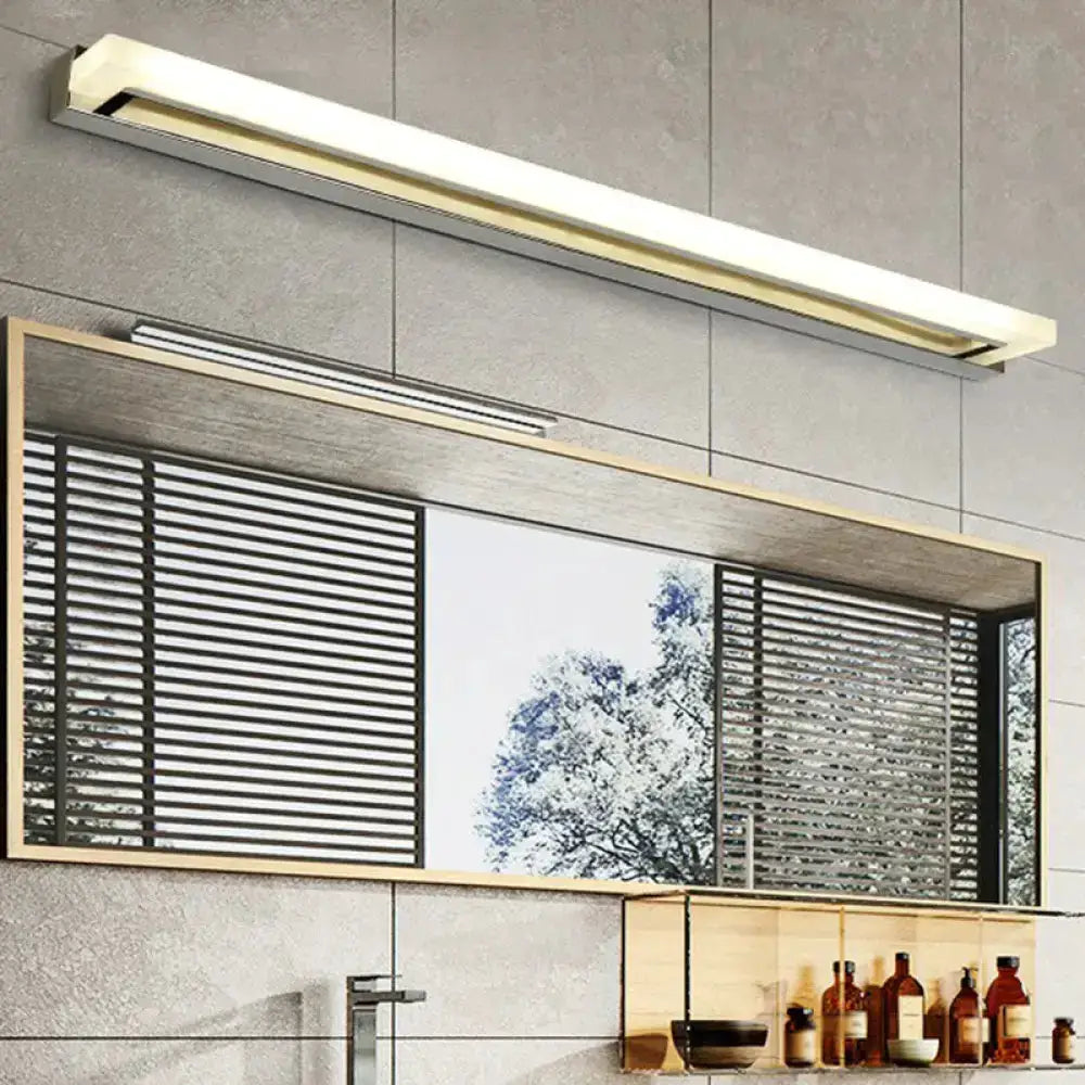 Modern Chrome LED Sconce Light Bathroom Fixture