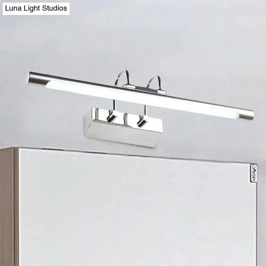 Ultra Thin LED Nickel Wall Lamp with a slim chrome bar and dual heads Decorbites on Tampa Home & Garden Store