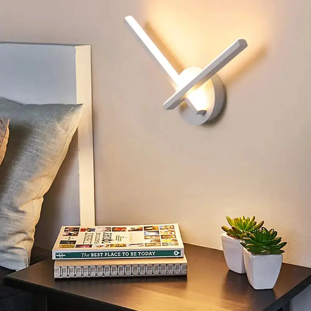 Gold Angular Wall Lamp and Warm White Light