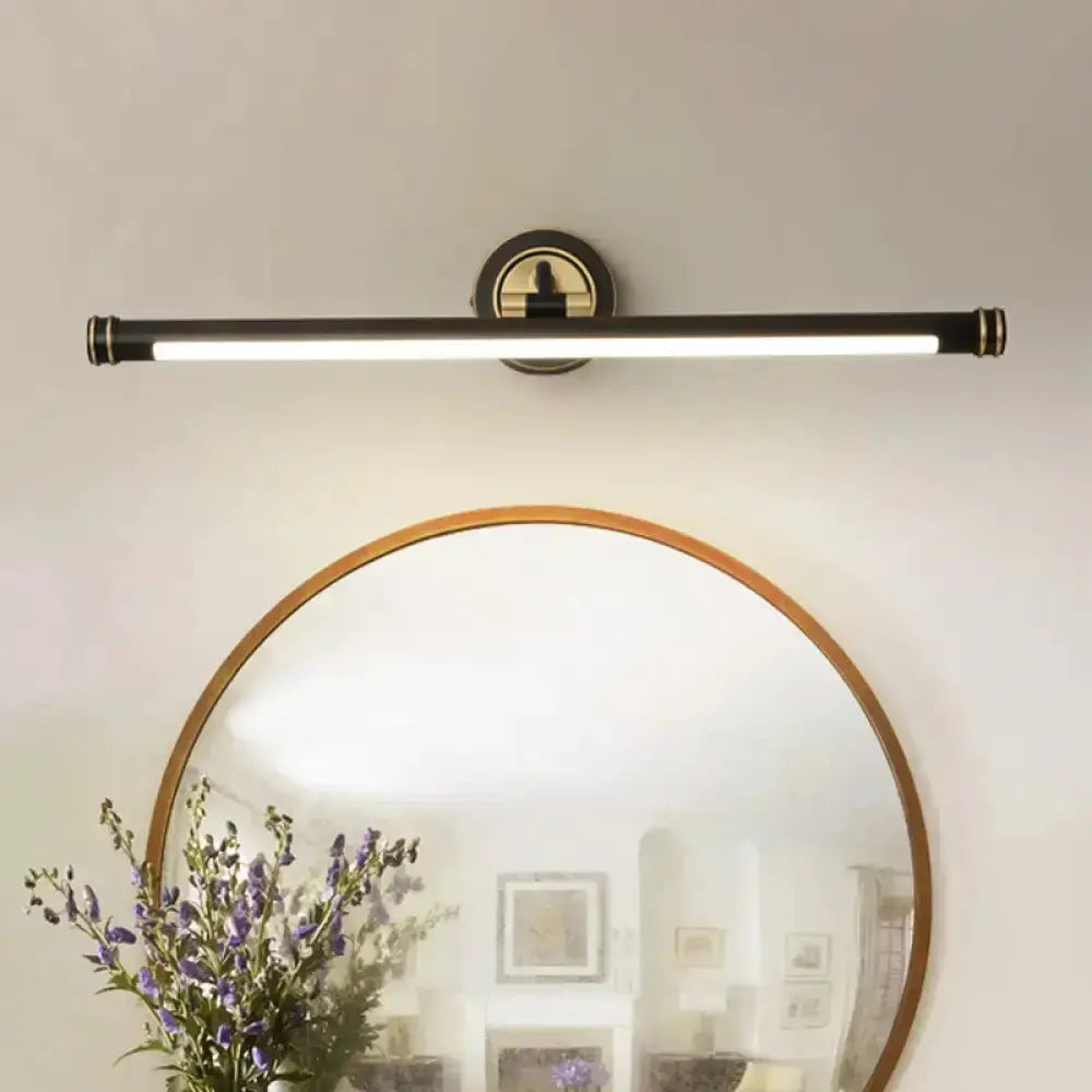 Modern Gold and Black Led Vanity Light Fixture