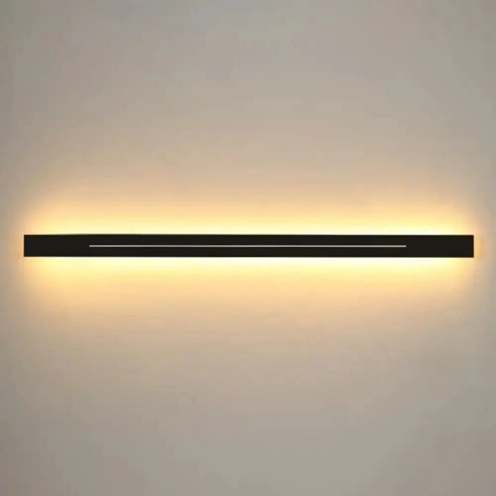 Gold Linear LED Wall Light and Living Room Sconce