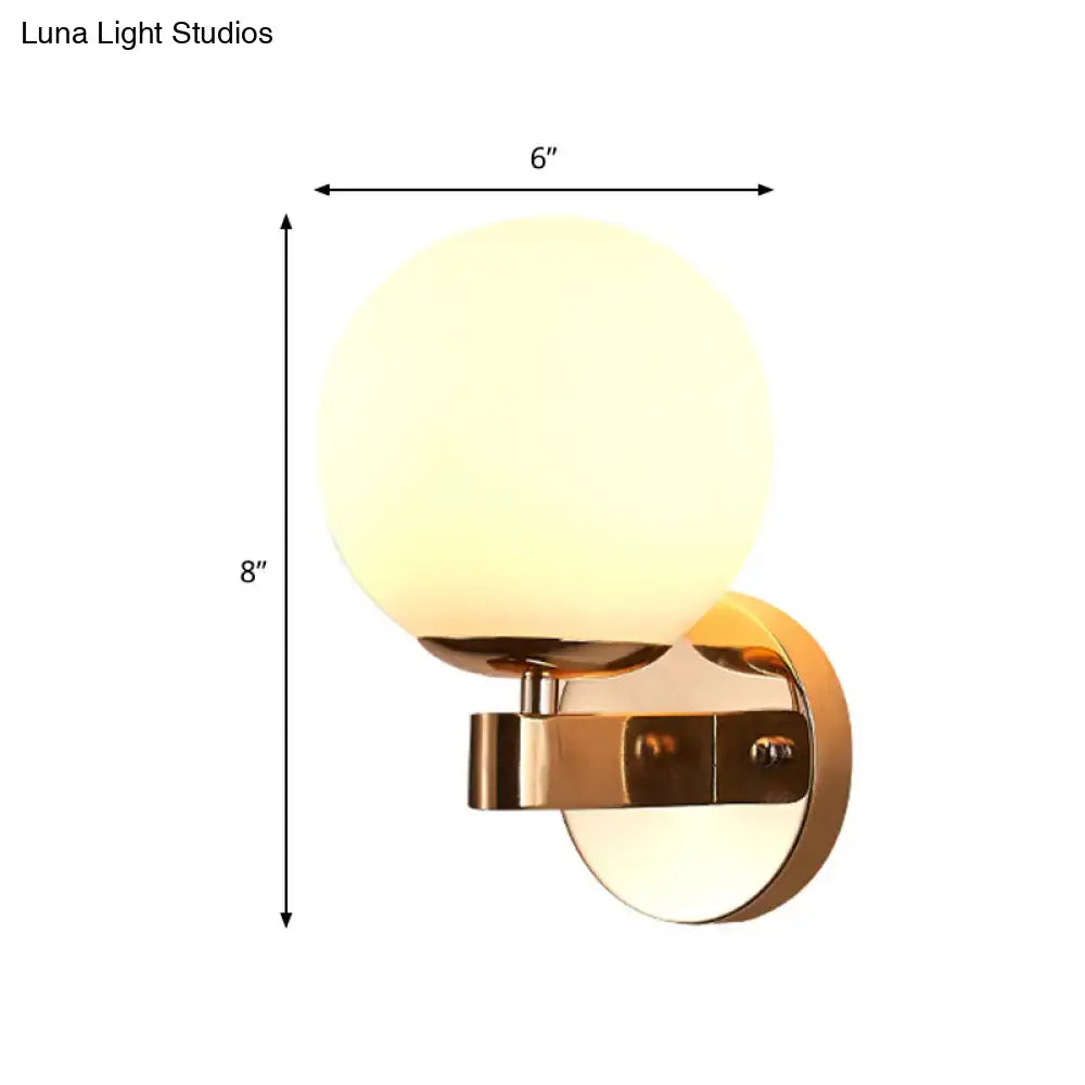 Gold Opal Glass Sconce by Decorbites with brass wall mount on Tampa Home & Garden Store