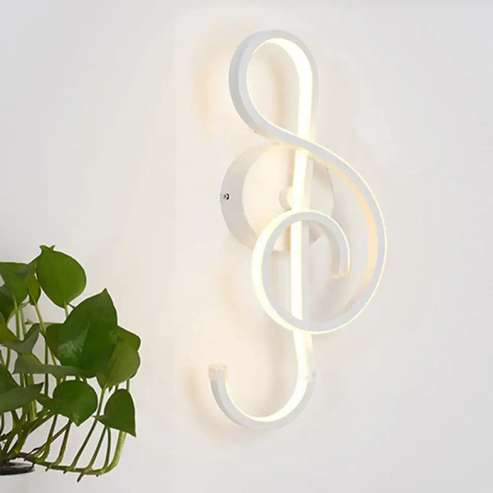Decorbites white LED ring sconce with acrylic shade, modern wall light on Tampa Home & Garden Store
