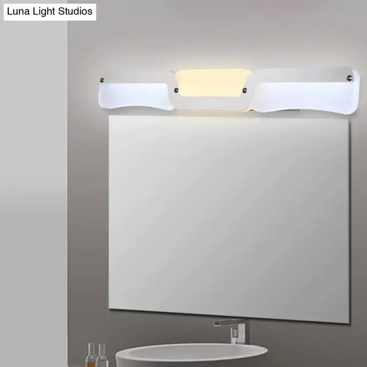 Ultra-Thin Modern LED Vanity Sconce Light in Chrome - Warm/White Lighting Fixture - Tampa Home & Garden Store