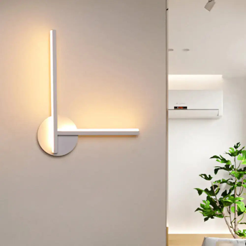 Black Linear Wall Light Acrylic Dual-Temp wall sconce with L-shape LED bars, Decorbites on Tampa Home & Garden Store