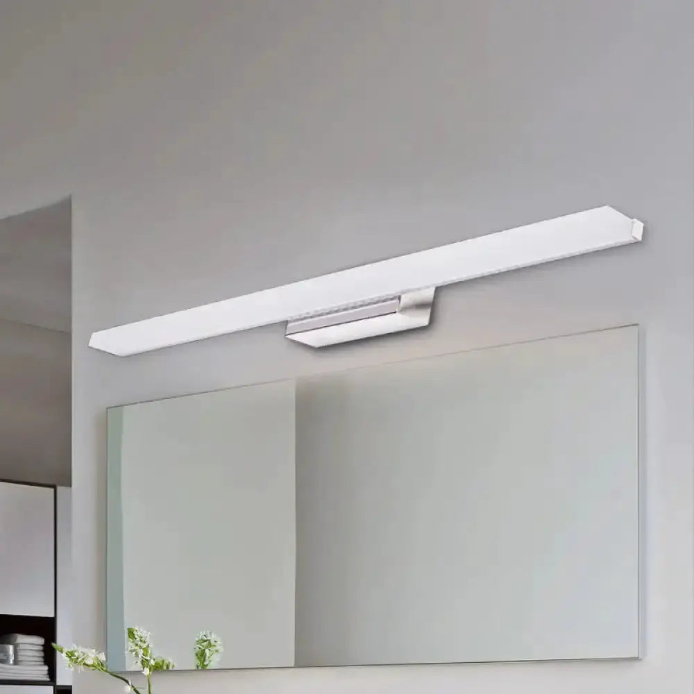 Modern White Led Wall Light for Warm Bathroom