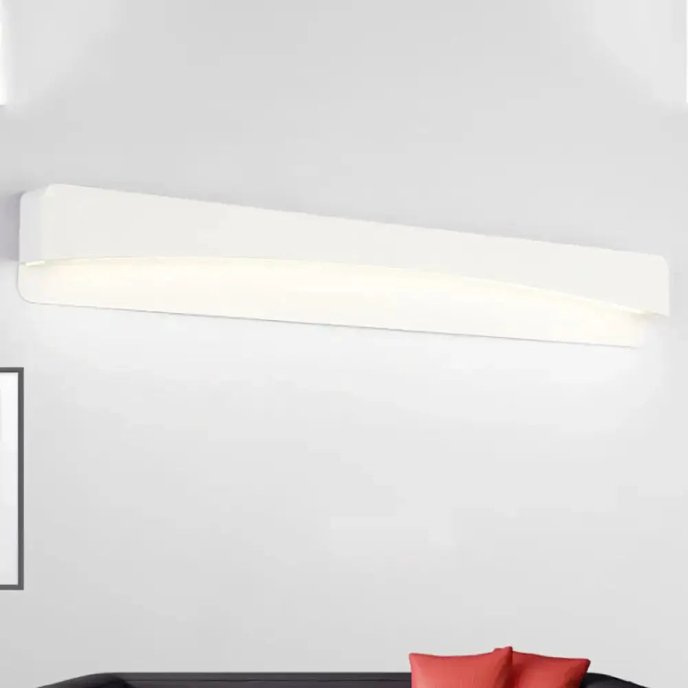 Decorbites white rectangular wall sconce lamp, modern minimalist bedroom lighting on Tampa Home & Garden Store