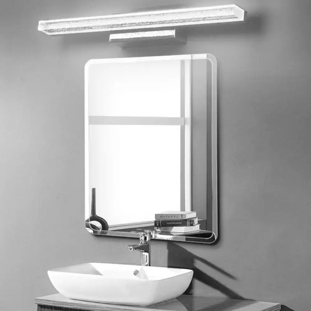 Stainless LED Bathroom Sconce by Decorbites, wall-mounted modern vanity light on Tampa Home & Garden Store