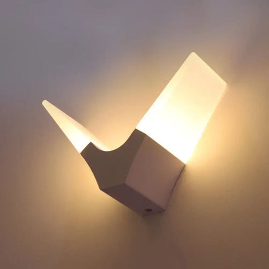 V-Shaped LED Acrylic Sconce Light in Warm/White - Tampa Home & Garden Store