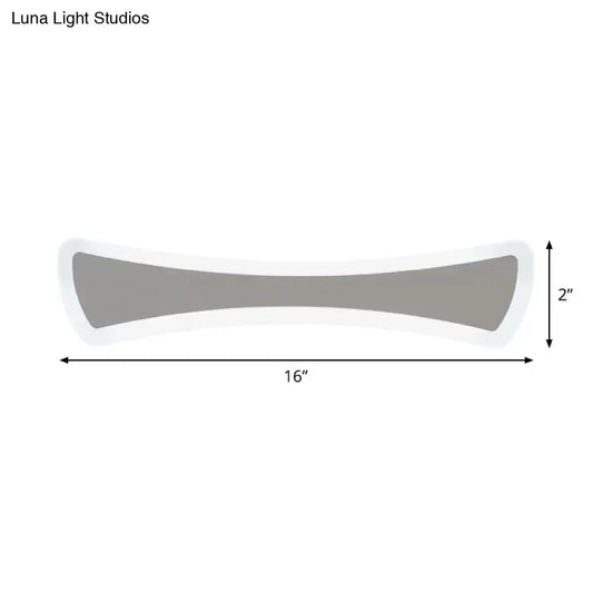 Ultra Thin LED Vanity Lamp Wall Sconce, grey acrylic, 16in long, Decorbites on Tampa Home & Garden Store