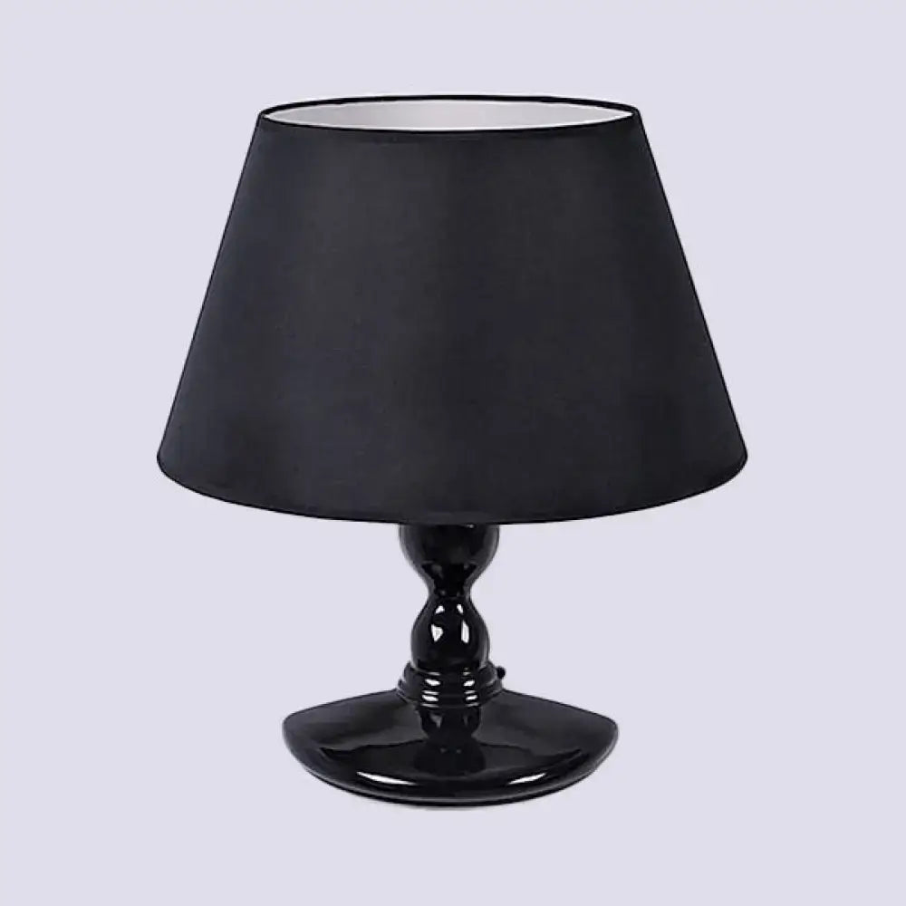 Black White Cone Sconce with glossy black base and black shade with white interior Decorbites on Tampa Home & Garden Store