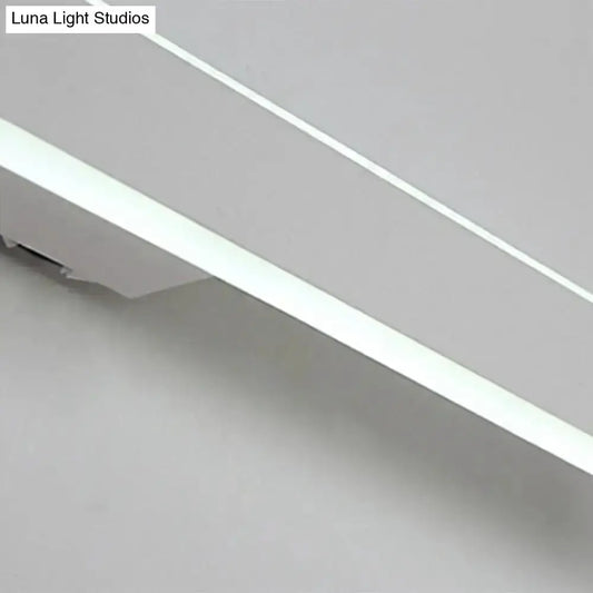 Modern white LED wall light fixture for bathroom mirror Decorbites on Tampa Home & Garden Store